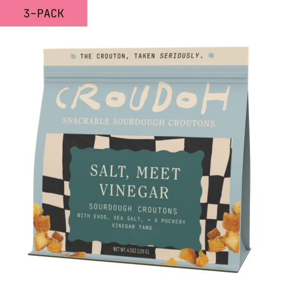 Salt, Meet Vinegar Croutons | 3-Pack