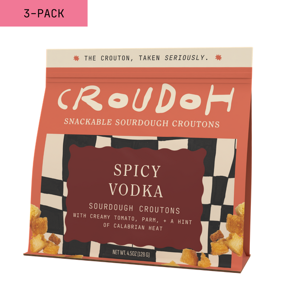 Spicy Vodka Croutons | 3-Pack